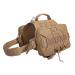 EXCELLENT ELITE SPANKER Tactical Military Dog Saddle Bag Harness Saddlebag Backpack for Medium Large Dogs(Brown L) L Brown
