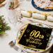 40 Black Birthday Napkins - 60 Black Gold Paper Napkins for 33x33cm Party Decor | Perfect for Men's & Women's 60th Birthday Celebrations - Buy Online on SooperMarket.com