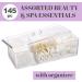 EXPRESSIONS Beauty Essentials Kit - Includes Beauty Blenders Makeup Sponges & Lip Applicators w/Organizer - Assorted Cosmetic Applicator Set | Professional Beauty Tools 145 - Buy Online on SooperMarket.com