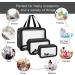 MAANGE Translucent Waterproof Toiletry Bag for Women Men - Travel Makeup Organizer in Black - Buy Online on SooperMarket.com