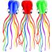 Hengda kite Pack 3 Colors Beautiful Large Easy Flyer Kite for Kids-Software Octopus-It's Big! 31 Inches Wide with Long Tail 157 Inches Long-Perfect for Beach or Park by 3 Colors(Red&Green&Blue)