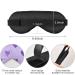 Haskirky Light Blocking Eye Mask - Adjustable Breathable Adult Men and Women Travel Eye Mask - Perfect for Business Trips, Yoga, Meditation - Deep Sleep Comfort (Purple Heart) - Buy Online on SooperMarket.com