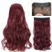 prinfantasy Cruly Hair Extension Fiber Line Metal buckle Adjustable Invisible Long Wavy Seamless NO Clips in 22inches Hairpiece for Gift Daily Party Cosplay Use MW237 GBMW237 22 inch - Buy Online on SooperMarket.com