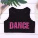 Yeahdor Girls Glittery Racerback Athletic Dance Gymnastics Sports Bra Tank - Rose Red, Size 5-6 - Buy Online on SooperMarket.com