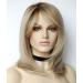 Sandy Bob Blonde Wig for White Women - Medium Length Synthetic Wig with Dark Roots - Buy Online on SooperMarket.com