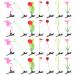Bean Sprout Hair Clip Set: Plant Hairpins Flower Hair Clip Grass Barrette Cute Novelty Headwear 28pcs for Women Girls Kids Toddler Party Favor