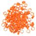 FOMIYES 300 Pcs Pigeon Anklet Ring Protector Parrot Leg Ring Foot Ring for Pigeon Xuan Feng Birds Baby 1.3X1.3CMx3pcs Orangex3pcs