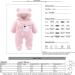 Newborn Cartoon Bear Snowsuit | Baby Winter Coat Romper | Eurobuy Pink 6-9 Months - Buy Online on SooperMarket.com