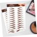 Mikinona 5 Sheets Eyebrow Stickers Simulation Eyebrow Peel off Eyebrow Sticker Fake Eyebrows Makeup Eyebrow - Buy Online on SooperMarket.com
