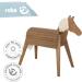 Roba Wooden Garden Horse - Vaulting Horse with Mane & Tail for Gymnastics & Riding - Solid Teak Construction - Buy Online on SooperMarket.com