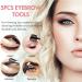 5PC Eyebrow Care Set - Professional Tweezers Curved Scissors & Shaving Brushes for Everyday & Travel Use - Durable Stainless Steel - Buy Online on SooperMarket.com