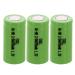 3x Exell 2/3AA NiMH 700mAh 1.2V Flat top Rechargeable Battery For capacitors shearing devices miner lamps helmet lights
