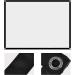 Portable 72-Inch Canvas Beamer Screen | Foldable Projector Canvas for Home Cinema | 60-100 Inch Projection Surface - Buy Online on SooperMarket.com