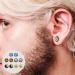 EXCEART 15 Pairs Halloween Earrings Men's Suits Black Stud Earrings for Men Creative Earrings Spider Round - Buy Online on SooperMarket.com