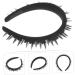 Gogogmee Studded Black Headband Headbands for Teen Embellished Headbands for Women Thin Headband No Slip Headband for Women Punk Rock Accessories Statement Headbands for Women - Buy Online on SooperMarket.com