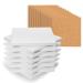 COYMOS Ceramic Tiles for Crafts Coasters  12Pcs Blank Coasters Unglazed Ceramic White Tiles for Painting  Alcohol Ink  Acrylic Pouring - Make Your Own Coasters - Cork Backing Pads Included (4x4 inch) 24 Piece Assortment