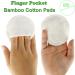 10pcs Organic Bamboo Makeup Remover Pads with Finger Pocket - Reusable 3 Layer Cotton Rounds in 5 Colors - Eco-Friendly Laundry Bag Included - Buy Online on SooperMarket.com