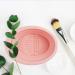 Makeup Brush Cleaner Foldable Silicone Cosmetic Brush Scrubber Bowl Compact Washing Supplies for Cleaning Sponges Brushes and Applicators Pink - Buy Online on SooperMarket.com