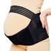 Modloan Pregnancy Support Belt Black Pregnancy Belt Support Maternity Belt Maternity Support Belt Bands & Support- for Pregnant Women Birth Preparation Labour Relieve Back Pelvic (Black-L)