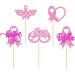 Cyodoos 30 PCS Breast Cancer Awareness Cupcake Toppers Glitter Pink Ribbon Never Give Up Beliveve Hope Cupcake Picks Pink Ribbon Party Cake Decorations Supplies - Buy Online on SooperMarket.com