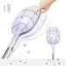Weidasi 2 in 1 Large Electric Mosquito Swatter Bug Zapper Mosquito Lamp Fly Killer Insect Swatte 3000 Volt USB Rechargeable LED Purple Light Trapping Mosquitoes 3 Layers Safety Mesh Design