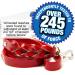 Logical Leather 6FT Braided Dog Leash - Heavy Duty Full Grain Leather Lead in Red - Buy Online on SooperMarket.com