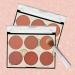 6 Colors Blush Palette with Brush - Matte & Shimmer Powder Blush for Glam Makeup Look | Contour & Highlighter Palette - Buy Online on SooperMarket.com