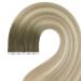 Youngsee Ombre Tape-In Extensions | Real Hair 55cm Dark Brown to Blonde 5 Pcs - Virgin Smooth Weft #4/7/80 - Buy Online on SooperMarket.com