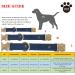 Yudote Soft Dog Collar for Sensitive Skin | Natural Cotton Fabric | Oxford Blue | Ideal for Small Calm Dogs - Buy Online on SooperMarket.com
