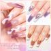 MEET ACROSS Pink Color Changing Gel Nail Polish Set - Mood Temperature Change Translucent Nude Pink Gel Polish with Foil & Crystal Accents - Buy Online on SooperMarket.com