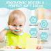 Vicloon Baby Fork and Spoon Set - Silicone Weaning Spoon Kit for Self Feeding - Easy Grip Toddler Cutlery in Light Blue - Buy Online on SooperMarket.com