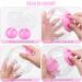2 Pieces Hamster Ball 12cm Small Animals Dwarf Hamster Ball Transparent Spinning Running Wheel Small Animals Cage Accessories (Red + Yellow) - Buy Online on SooperMarket.com