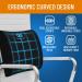 Everlasting Comfort Lumbar Support Pillow for Office Chair Memory Foam Back Cushion for Chair & Car - Black - Buy Online on SooperMarket.com