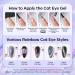 Modelones Cat Eye Gel Nail Polish 1PCS 15ml Rainbow Holographic 9D Silver Shimmer Velvet Glitter Gel Polish with Magnet Stick Soak Off LED Nail Art Manicure Salon DIY Home - Buy Online on SooperMarket.com