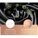 Mikimini Black Shower Hoods 2-Pack | Double-Layer Waterproof Bathing Hair Cap | Soft & Comfortable PEVA | Cute Stretchy Medium Size Black & Orange - Buy Online on SooperMarket.com