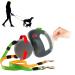 WIGZI Dual Doggie 3.0 Gel Retractable Leash Grey