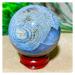 Brazil Black Line Agate Sphere Natural Quartz Crystal Gift Home Furnishing Articles Ball+Stand 1pc (Color : 200-210g)