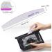 Canvalite 10 PCS Nail File Set - Professional Reusable Double Sided Emery Board (100/180 Grit) - Nail Styling Tools for Home and Salon - Half Moon Shape - 10 Count - Buy Online on SooperMarket.com