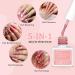 Saviland 5-in-1 Builder Nail Gel Set - Sheer Pink Color, 6pcs 10ML Nail Extension & Strengthening Gel in a Bottle - Hard Gel for Nail Repair - Gift Box Set for Ladies - Buy Online on SooperMarket.com