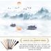 12-Piece Chinese Calligraphy & Watercolor Brush Set with Roll-up Holder - Ideal for Sumi Painting, Kanji Art, and Japanese Writing - Buy Online on SooperMarket.com