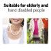Ergonomic Hair Comb for Seniors | Long Handle ABS Comb with Curved Grip | Ideal for Older Adults - Buy Online on SooperMarket.com