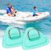 Stainless Steel D Ring Patch for Inflatable Boat Kayak Dinghy SUP | Elastic Shock Rope & Hooks | Stand Up Paddle Board Accessories - Cyan - Buy Online on SooperMarket.com