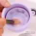 Foldable Silicone Makeup Brush Cleaning Mat & Hanging Drying Net - Compact Efficient Organizer in Purple | Multi-Purpose Beauty Tool for Easy Storage - Buy Online on SooperMarket.com