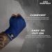 DBX Bushido Boxing Bandages - 4m/2m Cotton Flexible Wraps for Men | Strong Velcro Fastener | Ideal for Martial Arts - Blue - Buy Online on SooperMarket.com