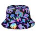 Bucket Hat Summer Beach Sun Hat Packable Fisherman Cap Mushrooms