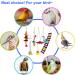 6-Pack Bird Parrot Swing Ladders & Chewing Toys - Cage Accessories for Small Parakeets, Cockatiels, Lovebirds, Conures, Macaws, Finches - Buy Online on SooperMarket.com