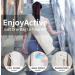 EnjoyActive Premium Waterproof Yoga Mat Bag | Adjustable Strap, Multi Pockets | 2 Sizes | Perfect Carrier for 1/4 or 1/2 Thick Mats | Ideal for Gym, Beach, Park, Travel | Women & Men - White - Buy Online on SooperMarket.com