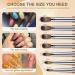 Shine Chance Size 12 Acrylic Nail Brush - 100% Real Kolinsky Art Brush for Acrylic Powder Application - Handmade Manicure Tool for DIY and Professional Use - Buy Online on SooperMarket.com