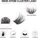 144Pcs Individual Cluster Lashes D Curl 14mm - Soft Natural False Eyelashes for DIY Eyelash Extensions at Home - Pack of 1 - Buy Online on SooperMarket.com