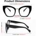 FEISEDY Oversized Blue Light Blocking Glasses for Women - Retro Cateye Computer Glasses B4107 - Black 65cm - Shop Internationally - Buy Online on SooperMarket.com